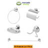 Kit Acessórios para Banheiro Aço Inox 5 Peças - 1