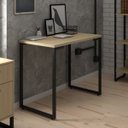 Ver imagem 2 de Mesa para Computador Escrivaninha 90cm Estilo Industrial New Port F02 Nature - Mpozenato