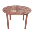 Ver imagem 7 de Conjunto Externo com Mesa Redonda 120cm e 4 Cadeiras Ultron Madeira Maciça Marrom