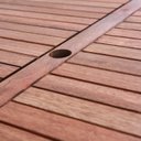 Ver imagem 5 de Conjunto Externo com Mesa Redonda 120cm e 4 Cadeiras Ultron Madeira Maciça Marrom