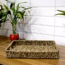 Ver imagem 2 de Bandeja Decorativa de Palha Retangular 6x36x38 cm - D’Rossi