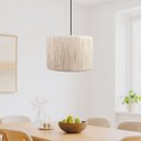 Ver imagem 1 de Luminária de Teto Paris em Corda Sisal Natural Palha Rústica:preto