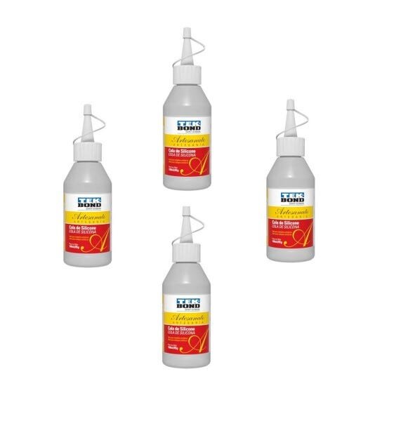 4 Colas Silicone Liquida para Artesanato TEKBOND 85G/100ML - 1