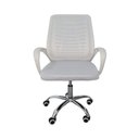 Ver imagem 7 de Cadeira de Escritório Esteirinha Mesh Ergonômica Giratória Branco