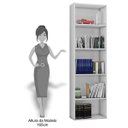 Ver imagem 3 de Kit 2 Estantes Livreiro 4 Prateleiras Luiza Castanho - AJL Móveis
