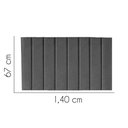 Ver imagem 2 de Painel Estofada Carla 140cm Casal Para Cama Box Quarto Linho Cinza - Gat Magazine