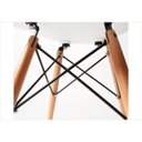 Ver imagem 3 de Kit 2 Cadeiras Eiffel Charles Eames Branca com Base de Madeira Dsw