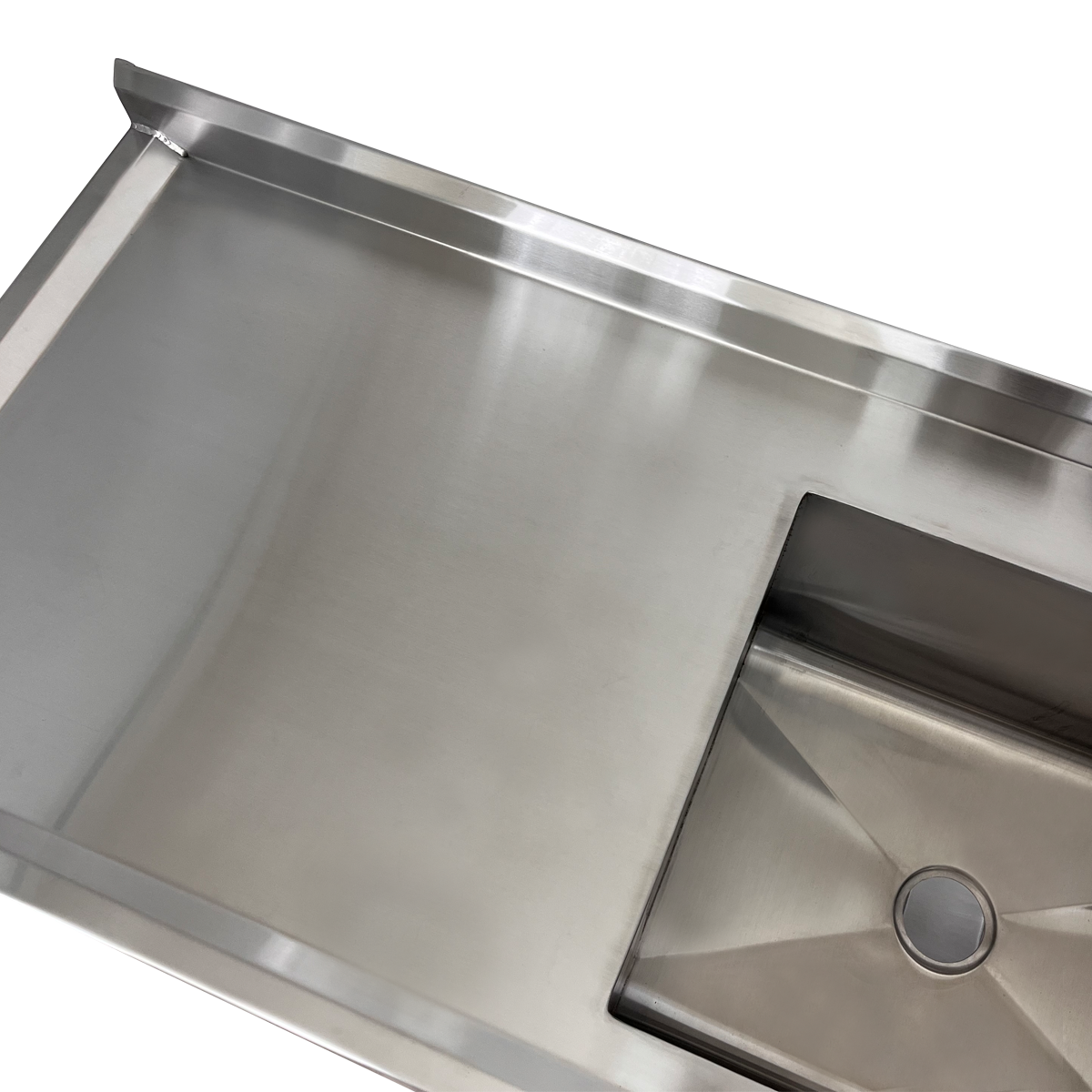 Pia Aço Inox Industrial 170x60x90 Cm Cuba Centralizada Nortinox - 5