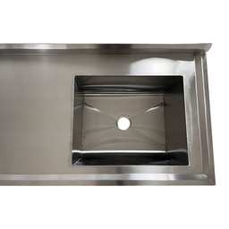 Pia Aço Inox Industrial 110x60x90 Cm Cuba Direita Nortinox - 6