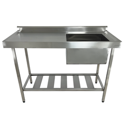 Pia Aço Inox Industrial 110x60x90 Cm Cuba Direita Nortinox - 2