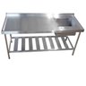 Pia Aço Inox Industrial 120x60x90 cm Cuba Direita Nortinox - 3
