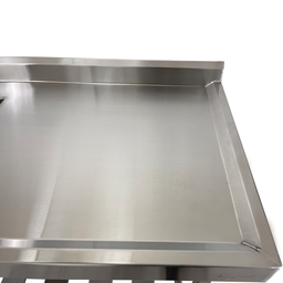 Pia Aço Inox Industrial 150x60x90 Cm Cuba Centralizada Nortinox - 6