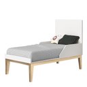Ver imagem 4 de Berço Mini Cama Classic Branco Fosco Pés Madeira Natural com Colchão D18 - Reller Móveis