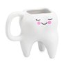 Caneca dente com rostinho molar odonto decoração cerâmica - 1