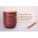 Ver imagem 3 de Açucareiro em Aço Inoxidável com Tampa de Bambu 500ml - Vermelho Carmim