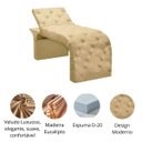Ver imagem 5 de Maca Estofada Estética Cílios Regulável Spa Veludo Ana:bege