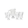 Conjunto 7 Peças Jarra com 6 Taças de Vidro Pineapple 1,2L/240Ml - 1