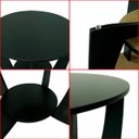 Ver imagem 4 de Mesa de Centro Sala de Estar Canadá com Base Clássica Curva Preto - Arkell