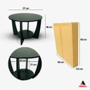 Ver imagem 7 de Mesa de Centro Sala de Estar Canadá com Base Clássica Curva Preto - Arkell