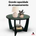 Ver imagem 2 de Mesa de Centro Sala de Estar Canadá com Base Clássica Curva Preto - Arkell
