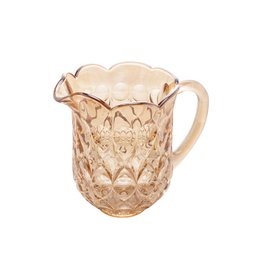 Cj Jarra 1,5 Litros C/ 6 Taças 240ml Cristal Lile Âmbar Metalizado Lyor - 2