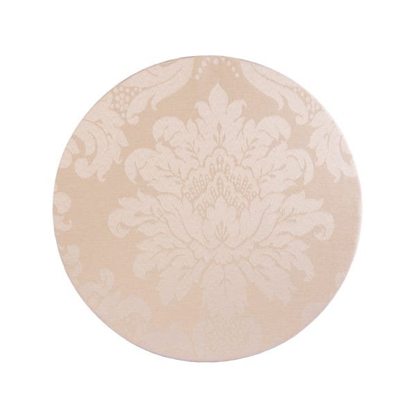 Kit capa Sousplat 6 lugares Jacquard bege c32 - 1