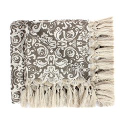 Manta Decorativa para Sofá Gigante Jacquard 3x1,4M Medalhao-Mt153 - 5