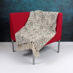 Manta Decorativa para Sofá Gigante Jacquard 3x1,4M Medalhao-Mt153 - 1