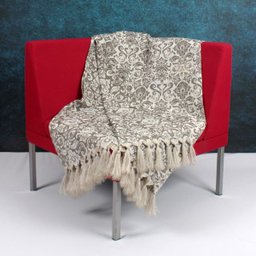 Manta Decorativa para Sofá Gigante Jacquard 3x1,4M Medalhao-Mt153 - 3