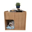 Ver imagem 3 de Mesa de Cabeceira Cama Pet Cães 45x45x40 Amadeirado