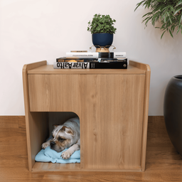 Mesa de Cabeceira Cama Pet Cães 45x45x40 Amadeirado - 2