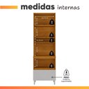 Ver imagem 4 de Armário de Cozinha Paneleiro 3 Portas 1 Gaveta Lais