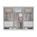 Ver imagem 3 de Guarda Roupa São Paulo Gold 03 Pts 06 Gav C/espelho Leifer Branco