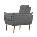 Ver imagem 2 de Kit 02 Poltrona Opala Decorativa Suede