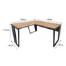Mesa de Escritório Executiva em "l" C/pé Trapézio - Euro Itália - 73,5ax120lx150p 719015 - 2