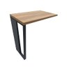 Mesa de Escritório Executiva em "l" C/pé Trapézio - Euro Itália - 73,5ax120lx150p 719015 - 5