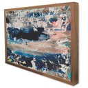 Ver imagem 4 de Quadro Decorativo Caixa Pincelada Azul Tacolado Moldura Caixa 3cm Preta sem Vidro 40 X 60cm