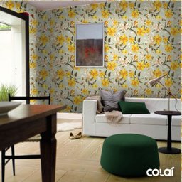 Papel De Parede Adesivo Lavável Campanulas Amarelas 9m - 4