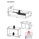 Ver imagem 3 de Cama Solteiro com Mesa de Cabeceira 2 Portas Multimóveis Mp4170 Branca Branco