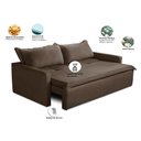 Ver imagem 2 de Sofá sem Caixa Retrátil e Reclinável 2,00m com Molas Kiara Suede Adonai Estofados