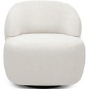 Ver imagem 5 de Poltrona Decorativa Orgânica Giratória Living Barolo L06 Bouclê Branco