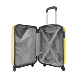 Mala de Viagem Tamanho Bordo 10kg Rodas 360 Gladiador Essential D2mb: Amarelo - 5