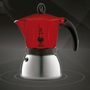 Ver imagem 2 de Cafeteira Italiana Moka Induction Vermelha Fogão de indução 6 xícaras Bialetti