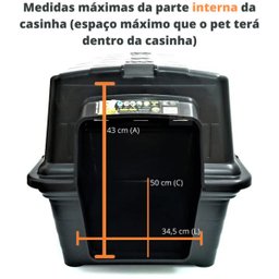 Casa Cachorro e Caminha 2 em 1 M (3) Black Furacão Pet - 4