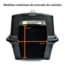 Casa Cachorro e Caminha 2 em 1 M (3) Black Furacão Pet - 3