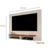 Painel para TV 32 Polegadas 42 Polegadas 43 Polegadas 45 Polegadas 47 Polegadas Off White Freijó Ipa - 3