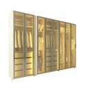 Ver imagem 3 de Guarda-Roupa Modulado Reflecta Innova 8 Portas 341,4cm x 240cm Mod 012 100% MDF Bege/Off White