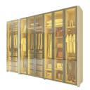 Ver mais imagens de Guarda-Roupa Modulado Reflecta Innova 8 Portas 341,4cm x 240cm Mod 012 100% MDF Bege/Off White