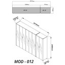 Ver imagem 4 de Guarda-Roupa Modulado Reflecta Innova 8 Portas 341,4cm x 240cm Mod 012 100% MDF Bege/Off White