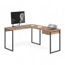 Ver imagem 2 de Mesa Home Office Escrivaninha L Shine Montana com Gaveteiro